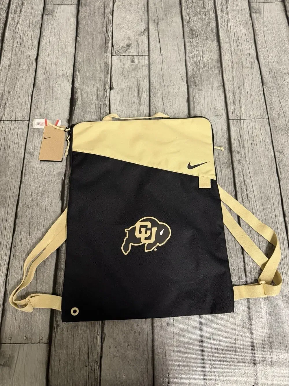 NWT Colorado Buffaloes Nike Utility Gymsack Black And Gold